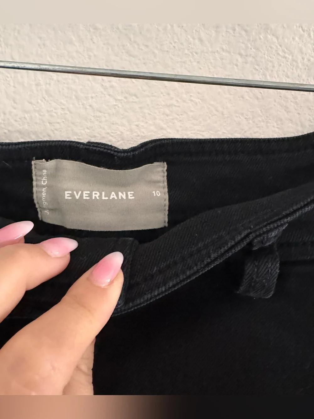 Everlane The Way High Twill Shorts in Black Size: 10